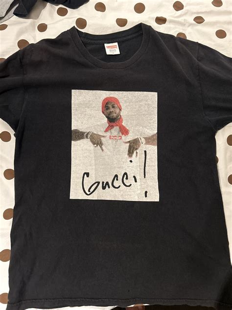 gucci/supreme|supreme Gucci mane black.